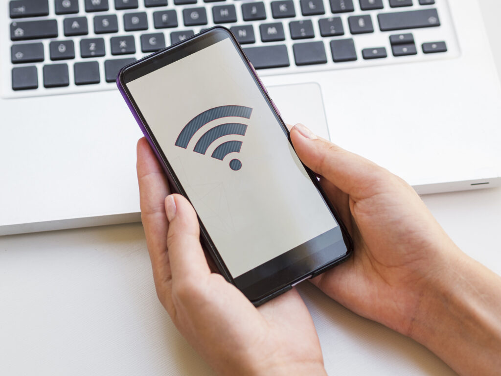 koneksi handphone ke wifi