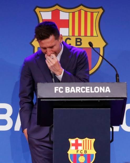 Pidato perpisahan Messi  Barcelona